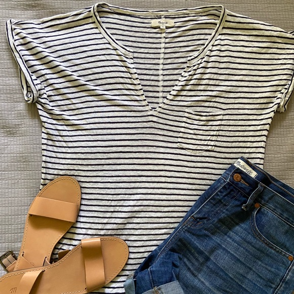 Madewell Tops - Madewell Linen Tee